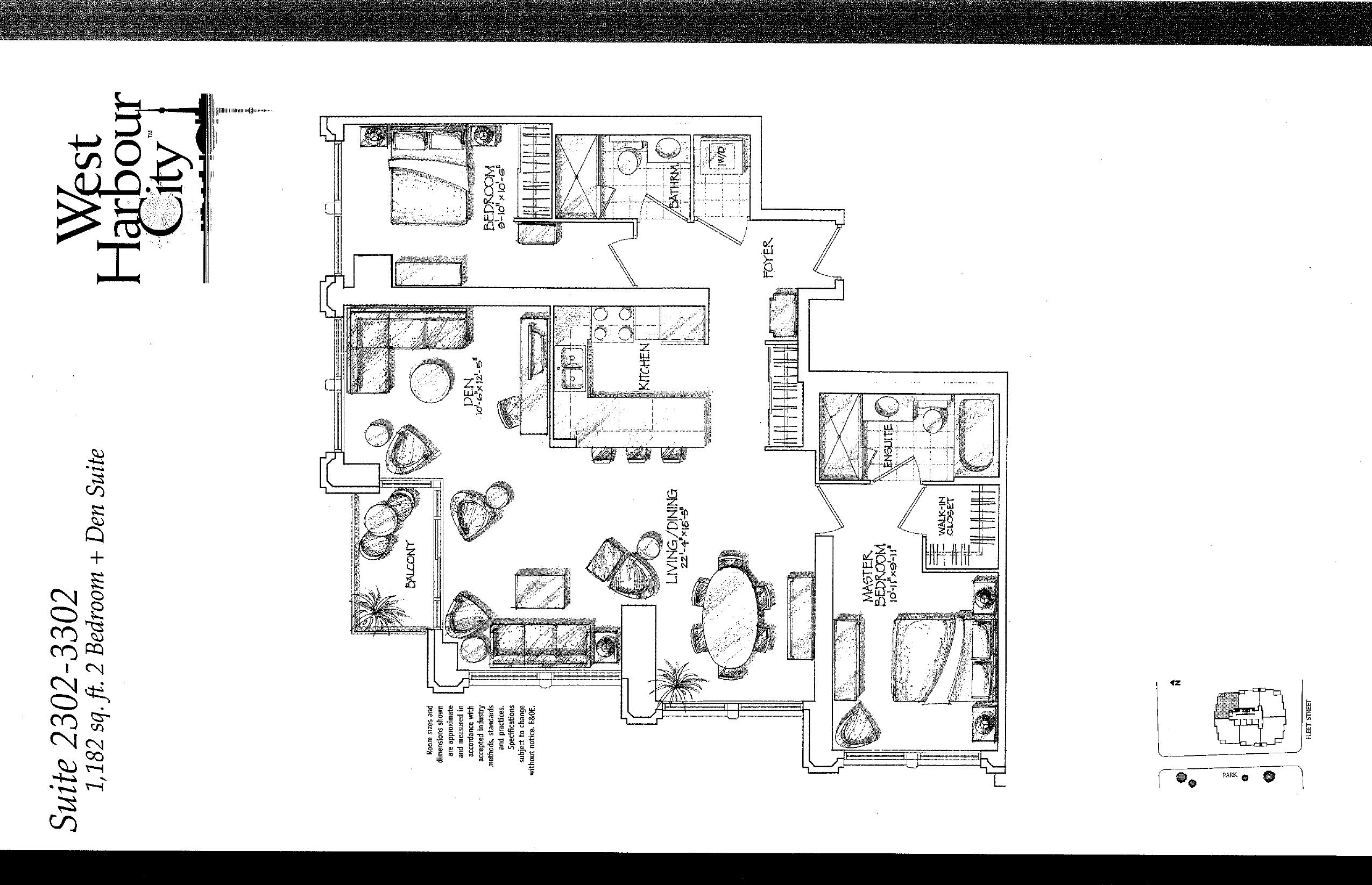 Suite 2302-3302 floor plan