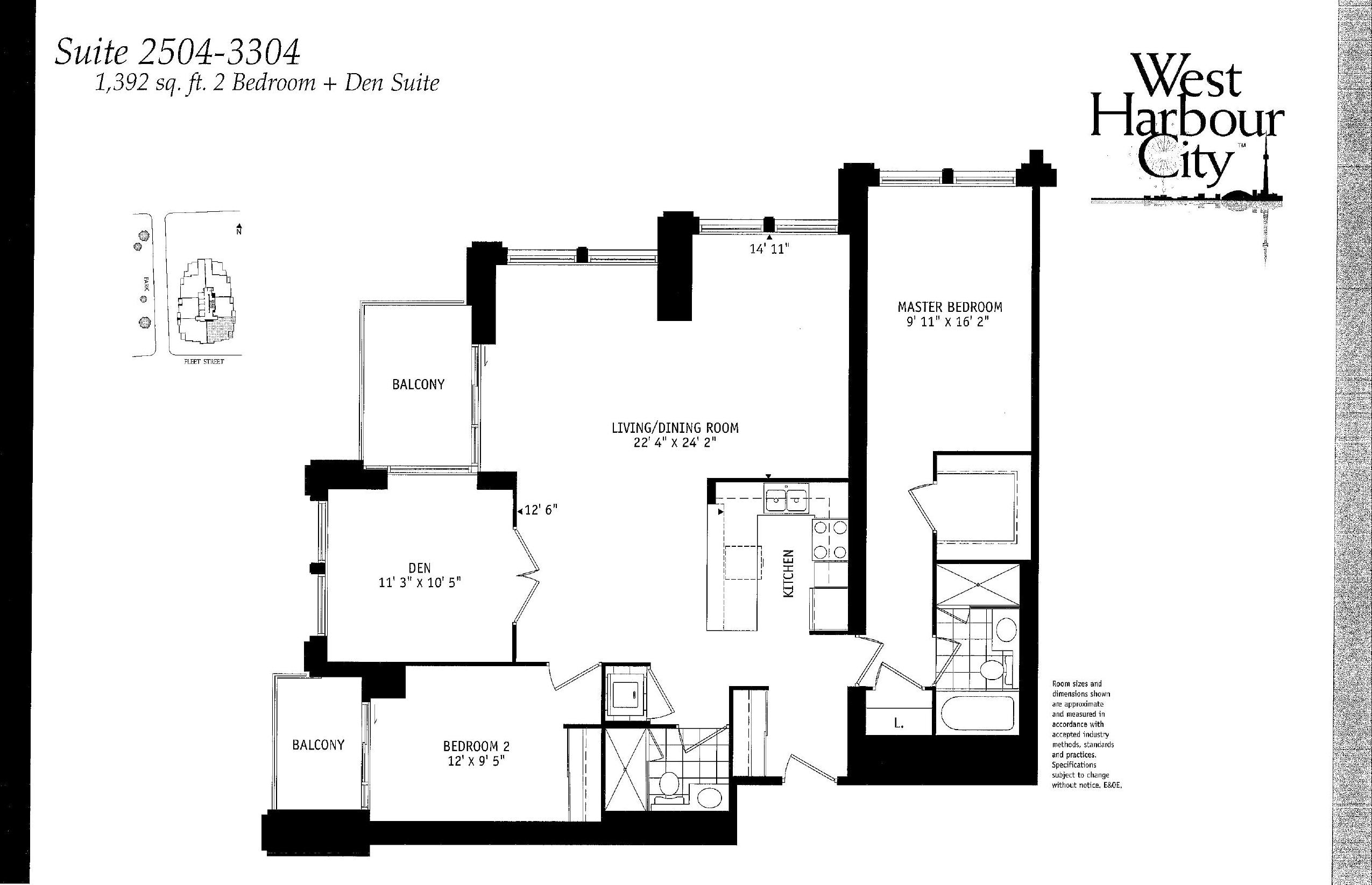 Suite 2504-3304 floor plan