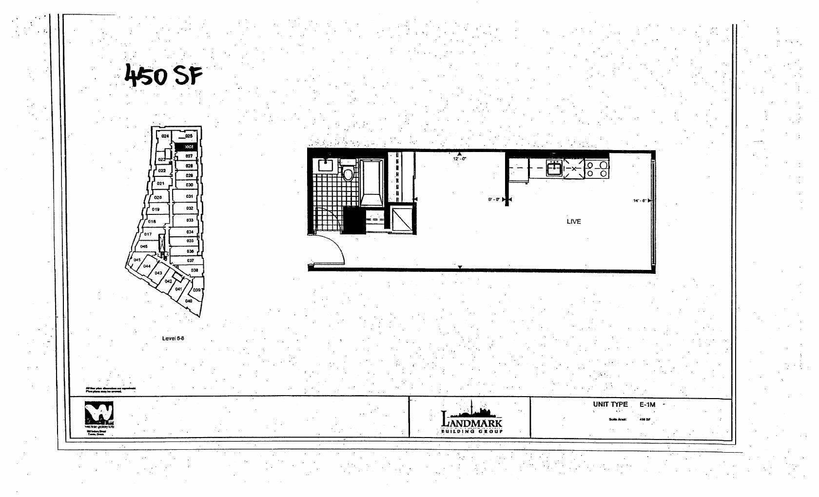 Suite E-1M floor plan