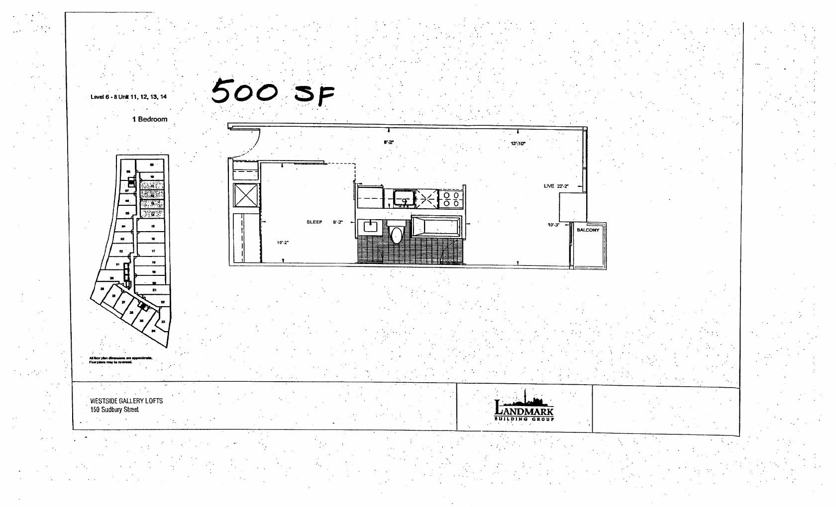 Suite E-B18 floor plan