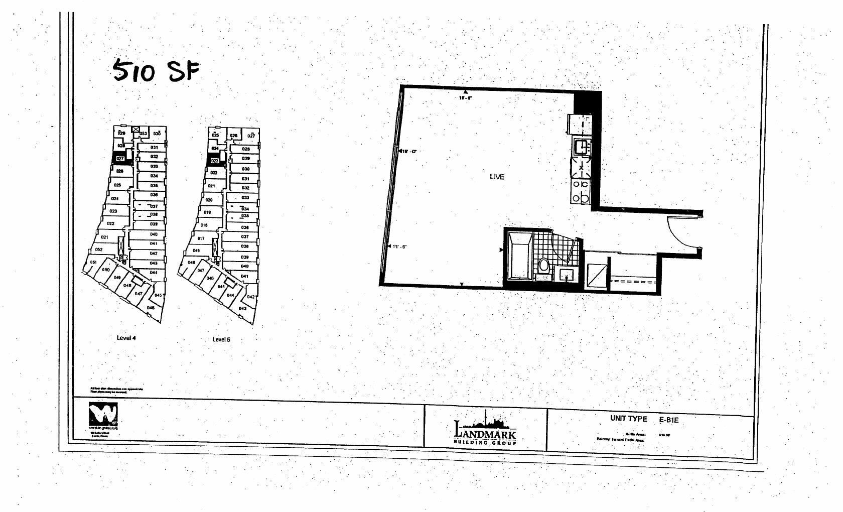 Suite E-B1E floor plan