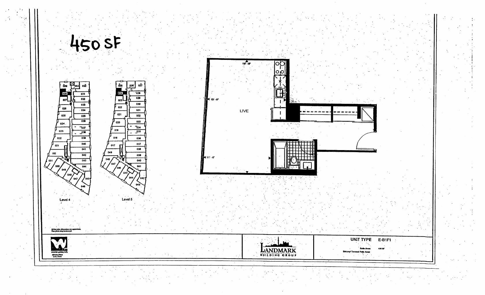 Suite E-B1F1 floor plan