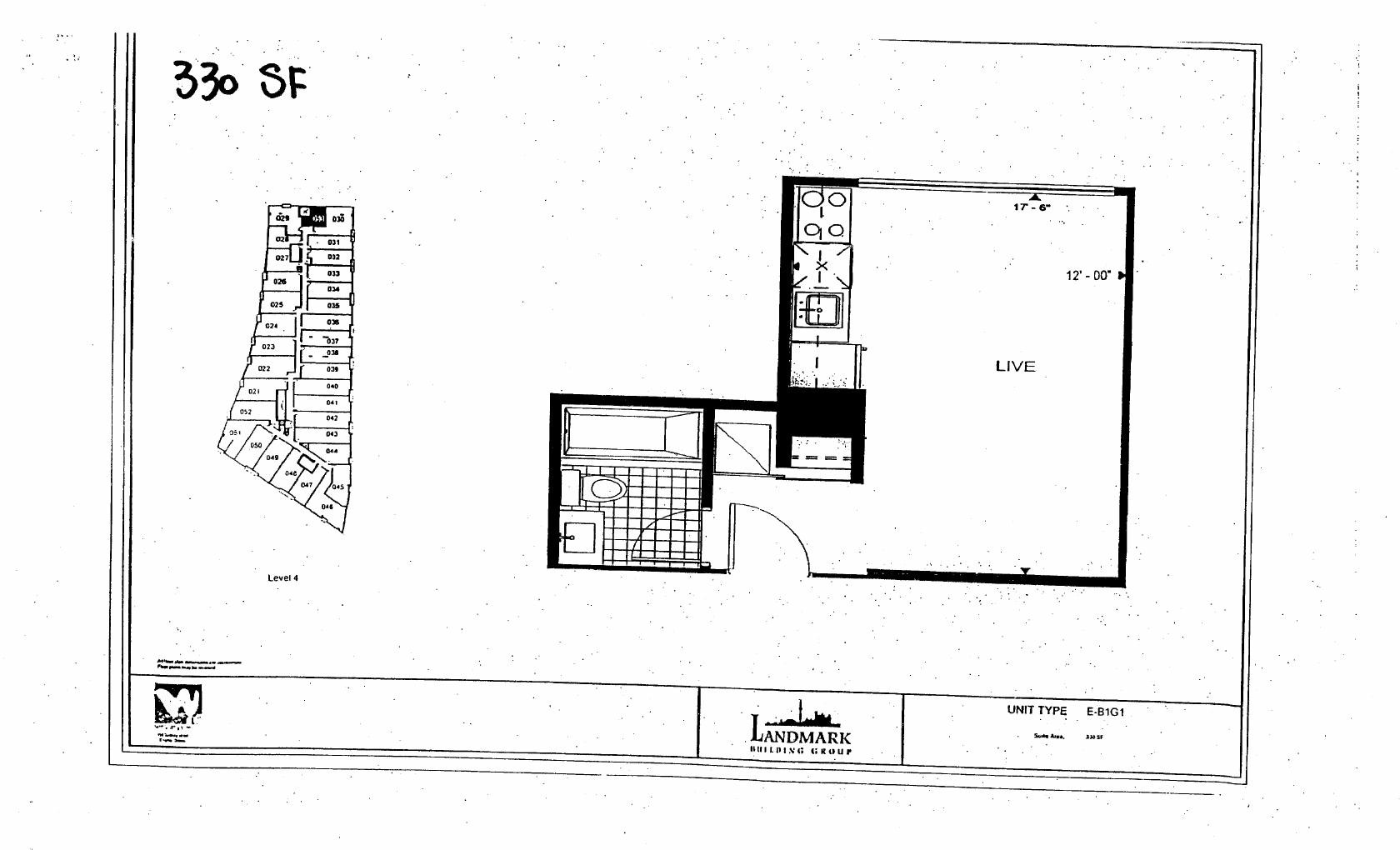 Suite E-B1G1 floor plan