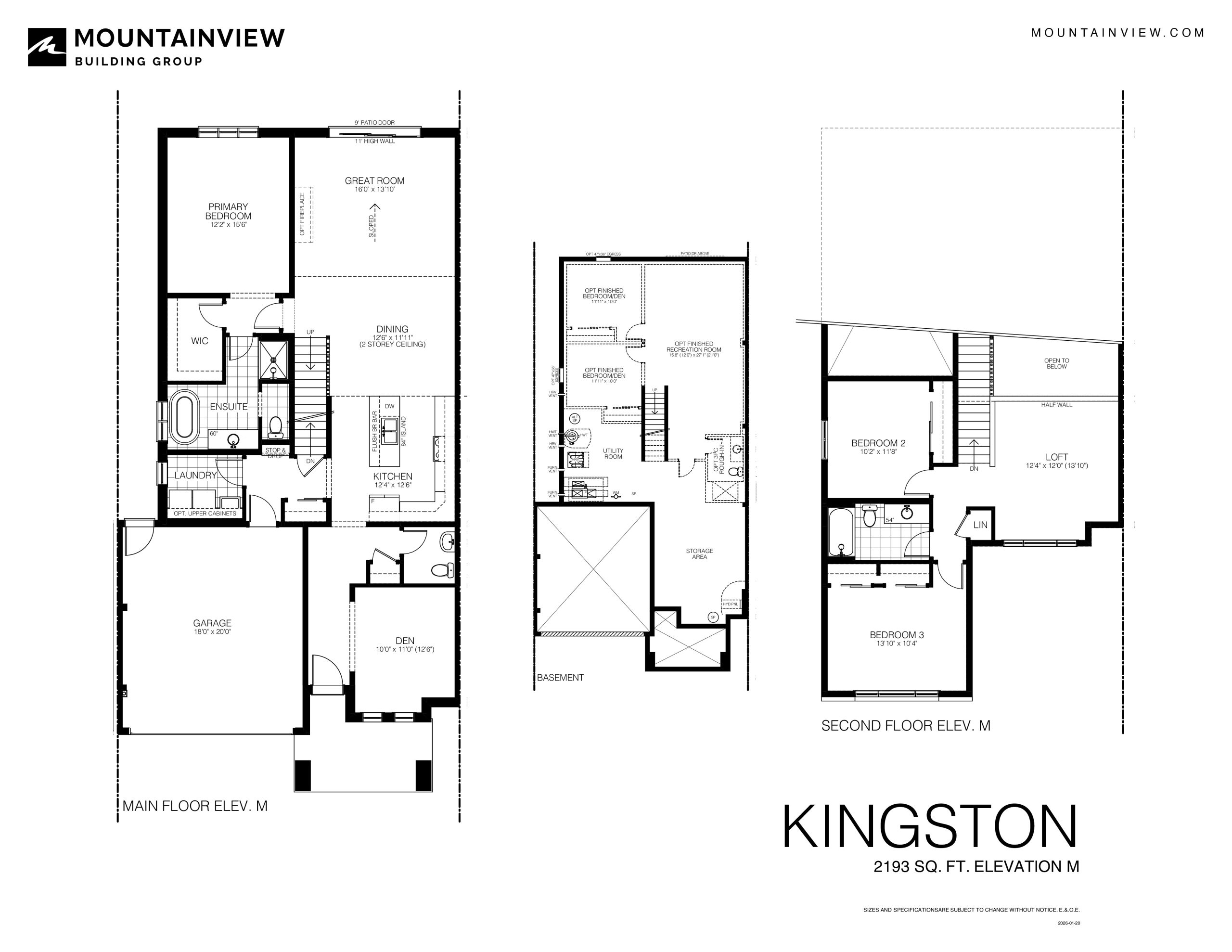 Kingston floor plan