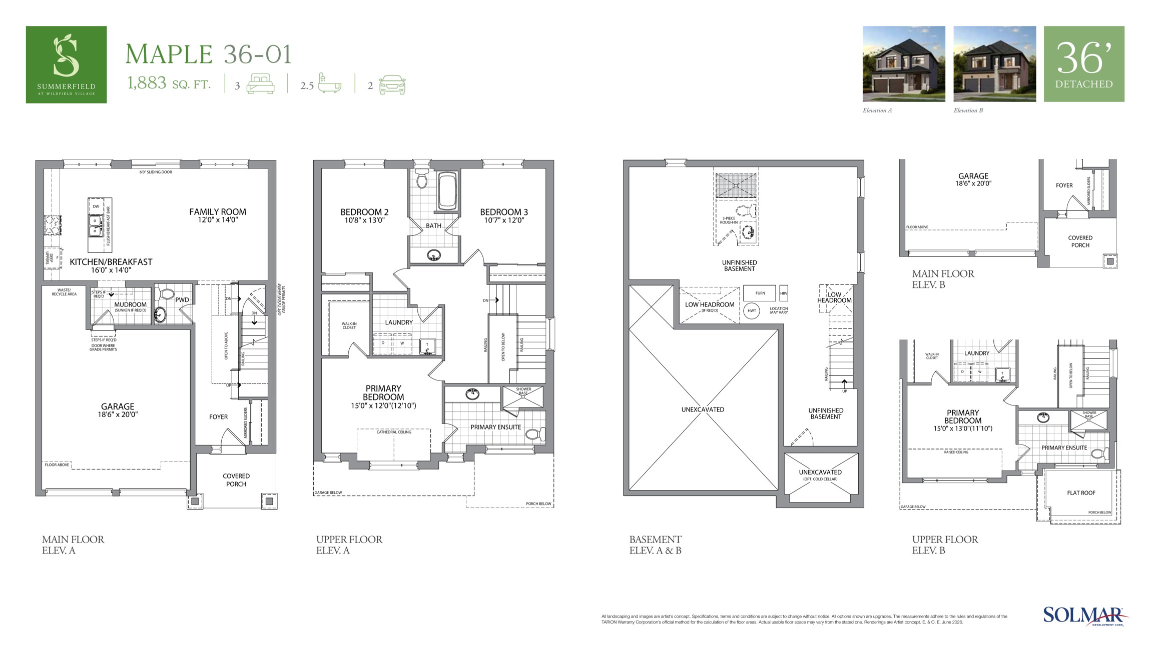 Maple floor plan