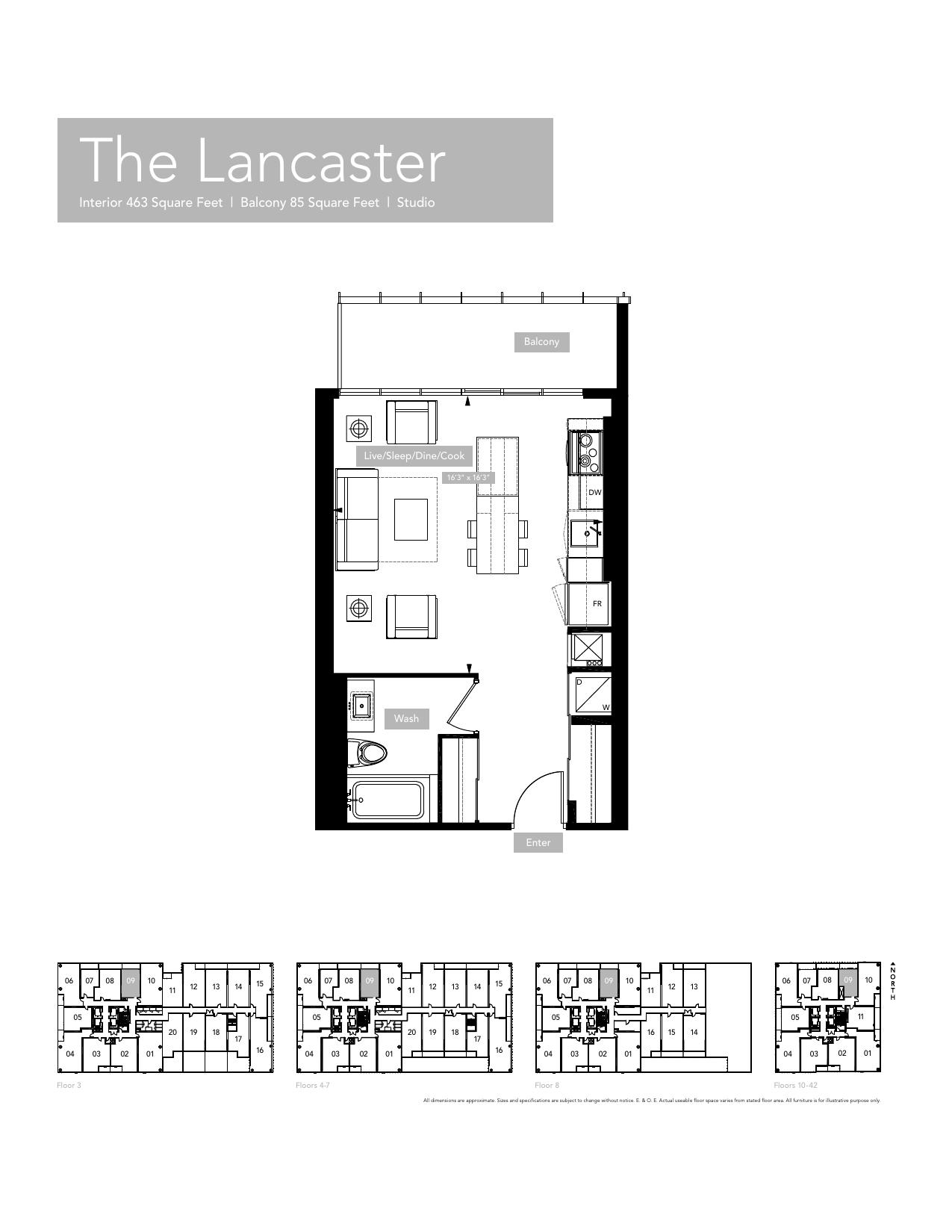 Lancaster floor plan