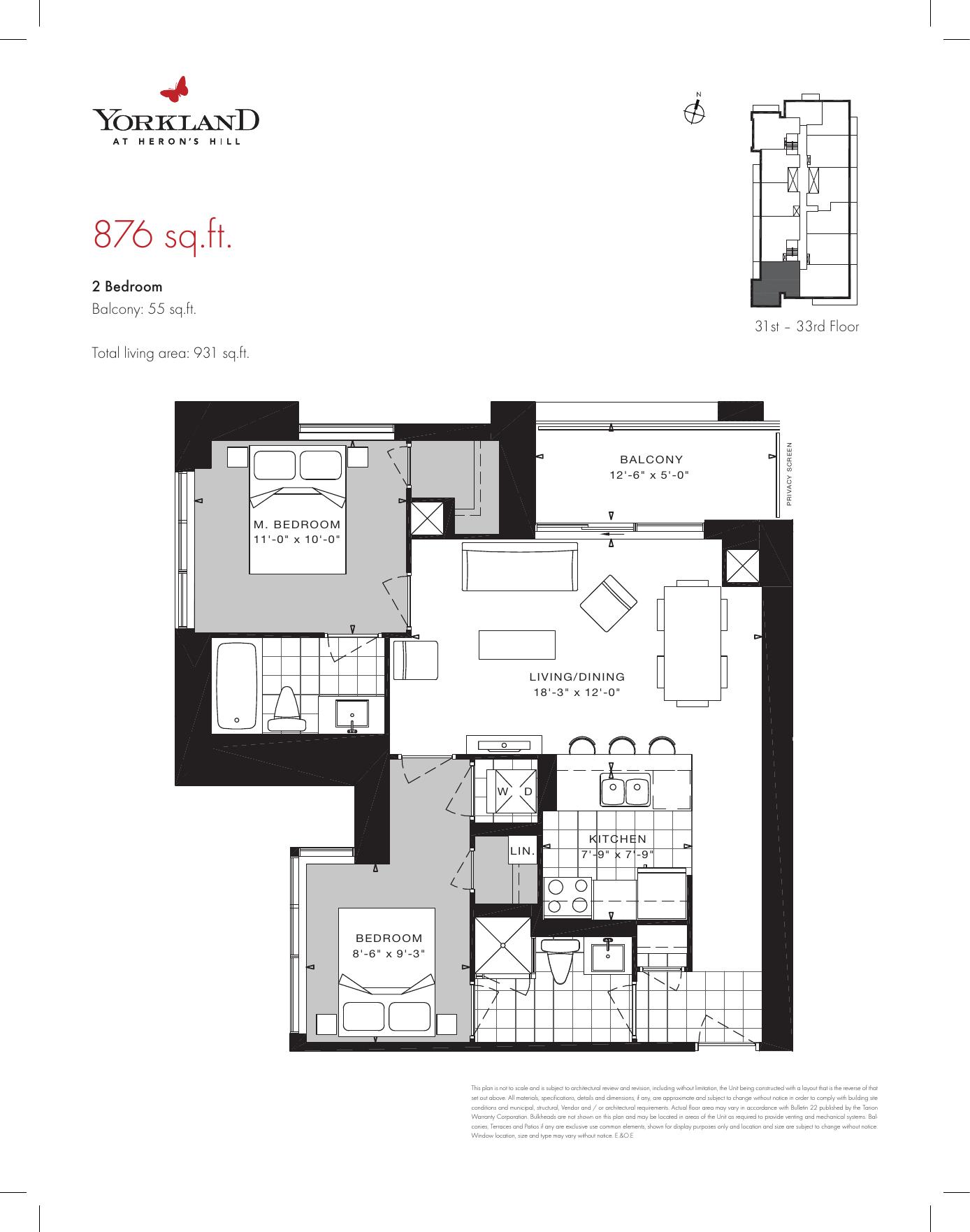 Suite 10 - 2 Bedroom floor plan