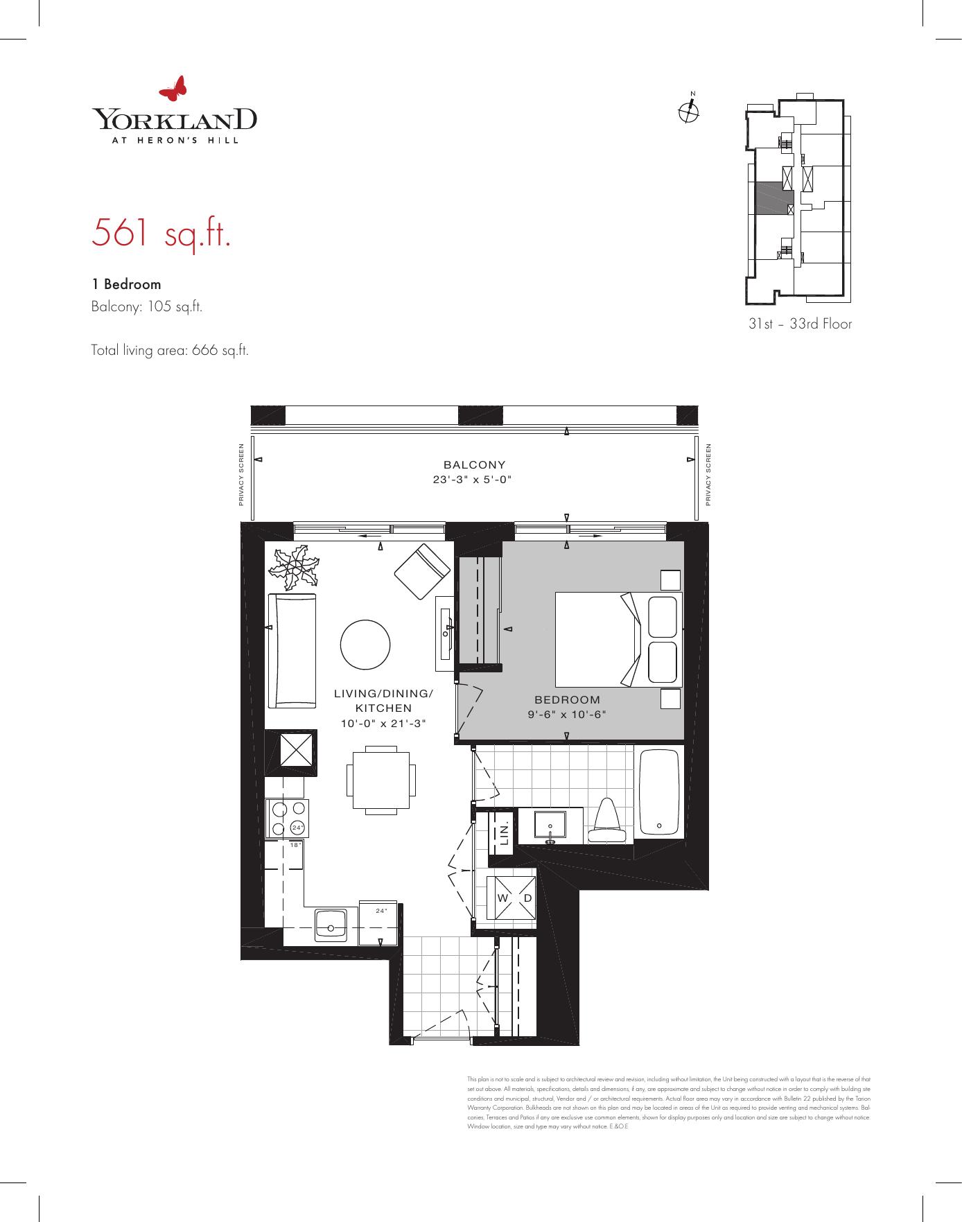 Suite 12 - 1 Bedroom floor plan