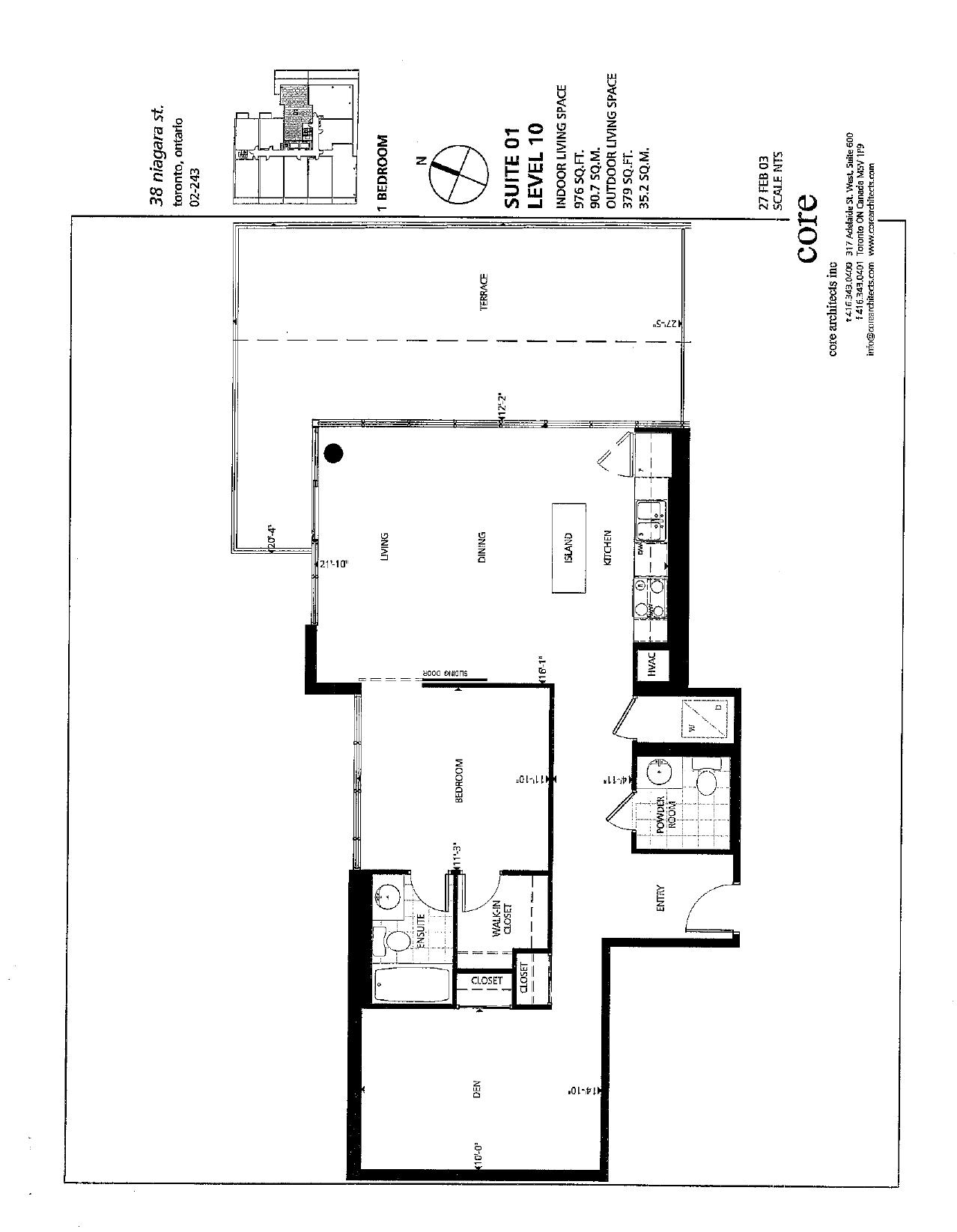 Penthouse Suite 01 floor plan