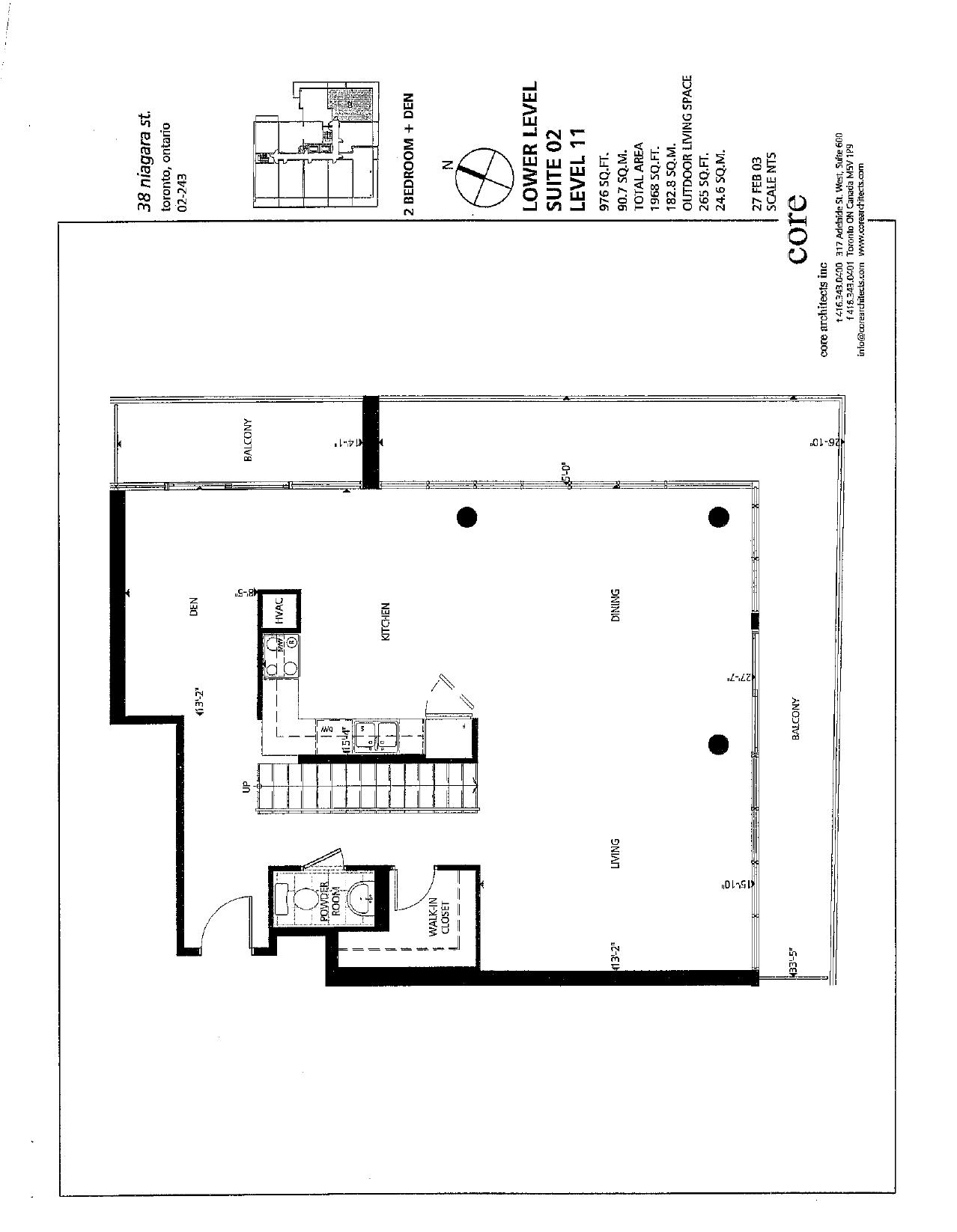 Penthouse Suite 02 Upper floor plan