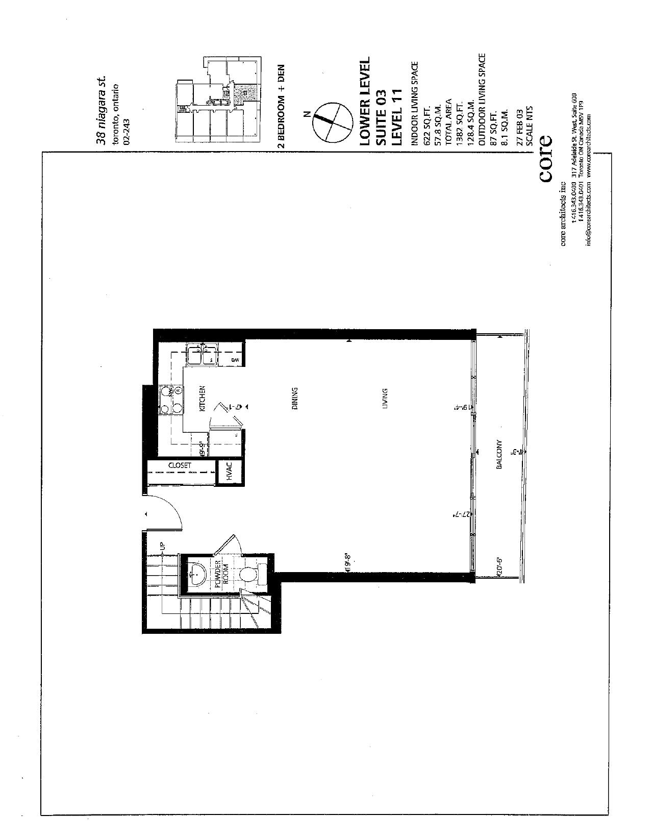 Penthouse Suite 03 Upper floor plan