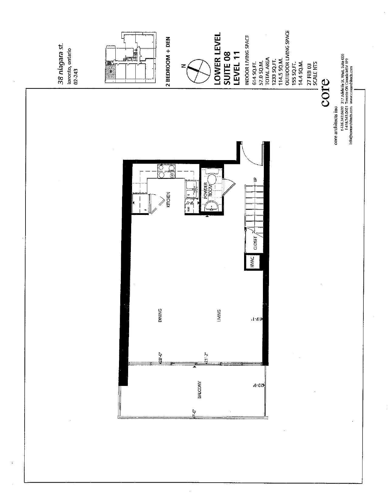 Penthouse Suite 08 Upper floor plan