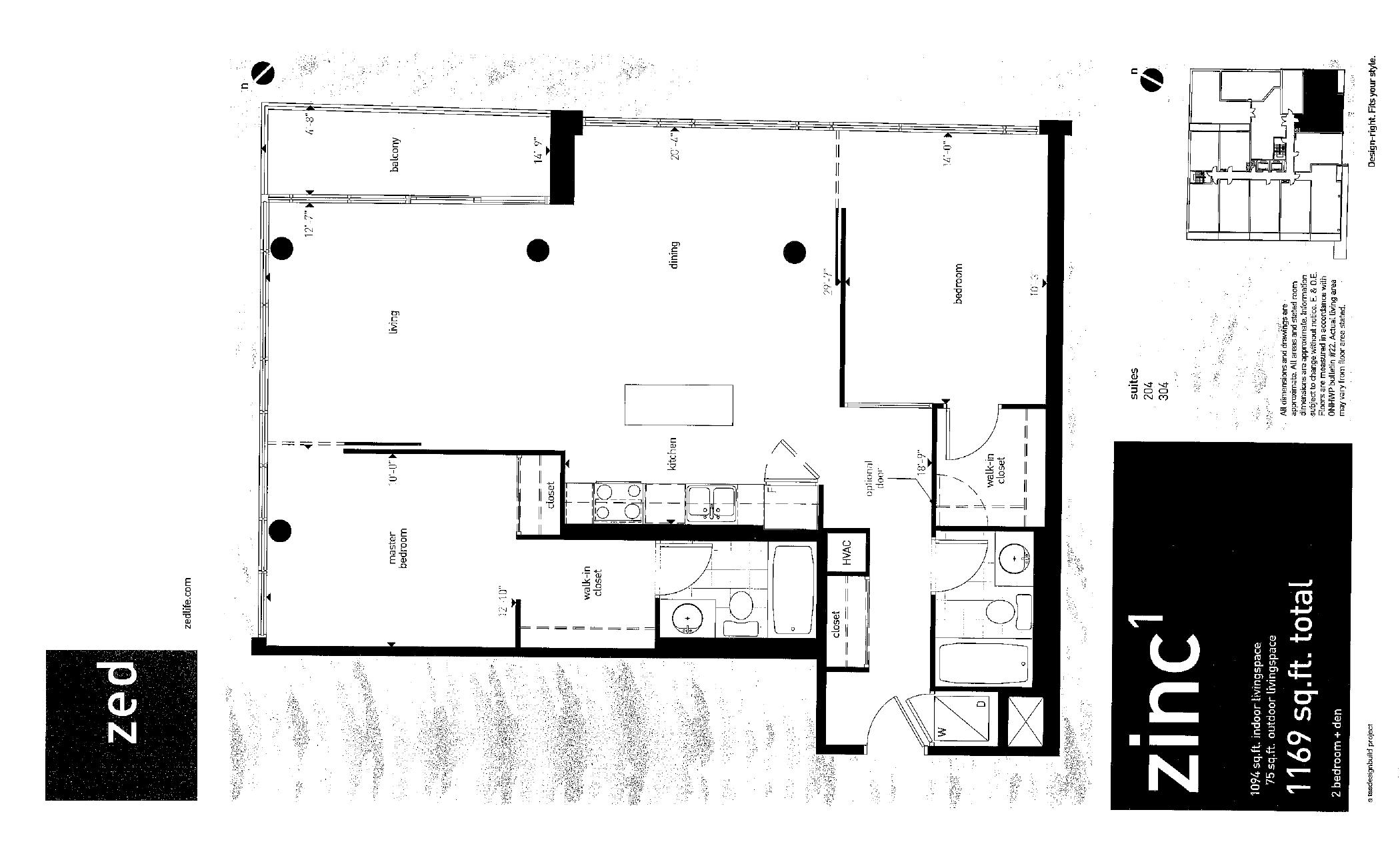 zinc floor plan