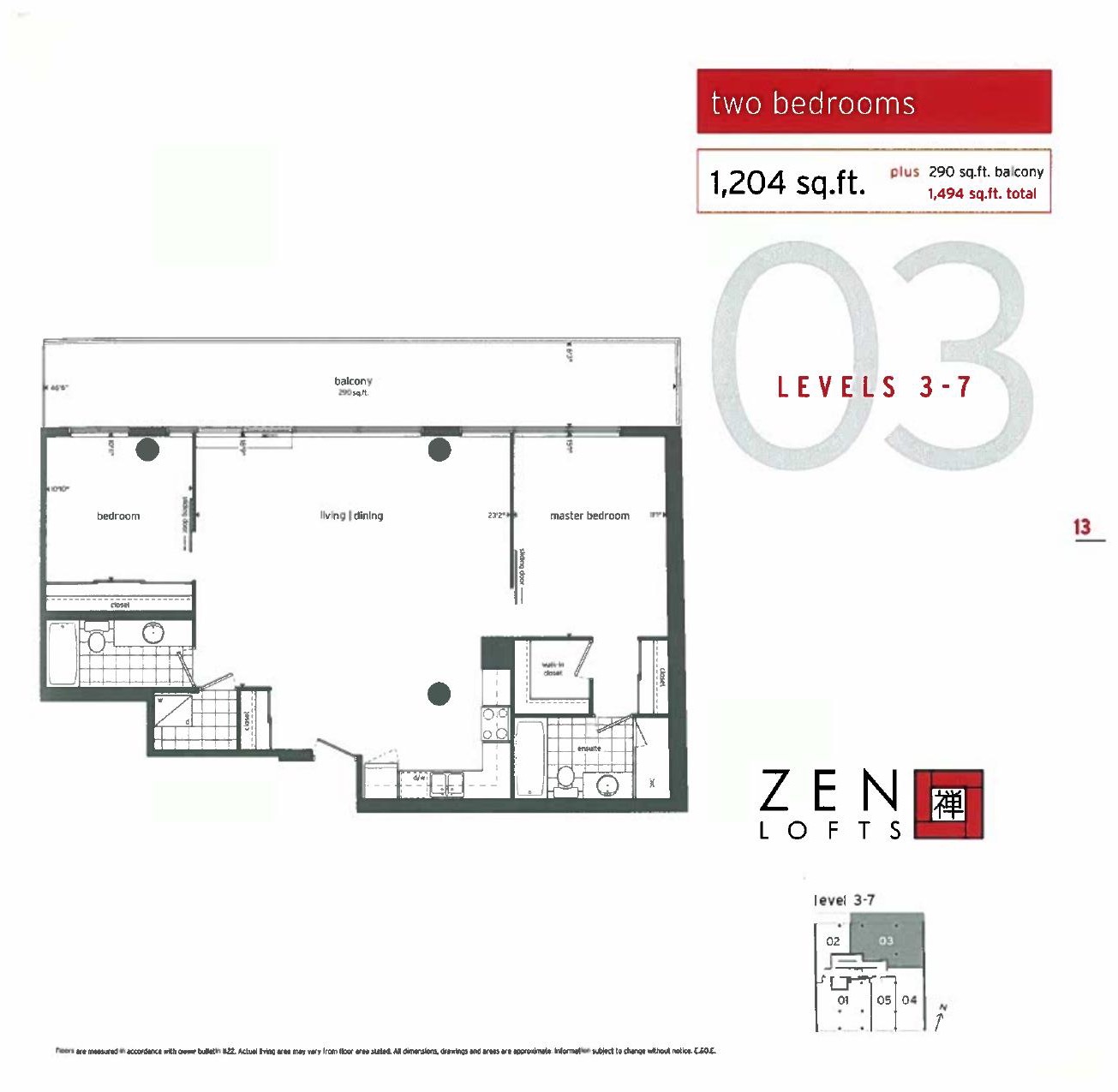 Suite 03 (Floors 3-7) floor plan
