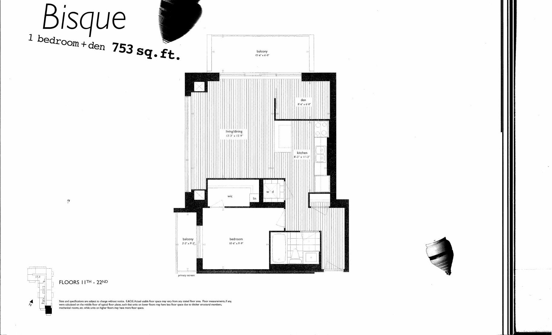 Bisque floor plan