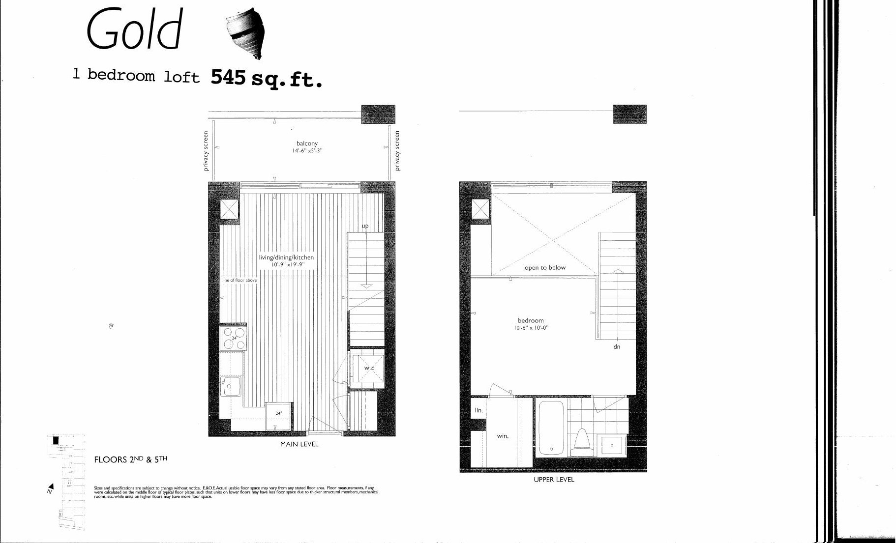 Gold floor plan