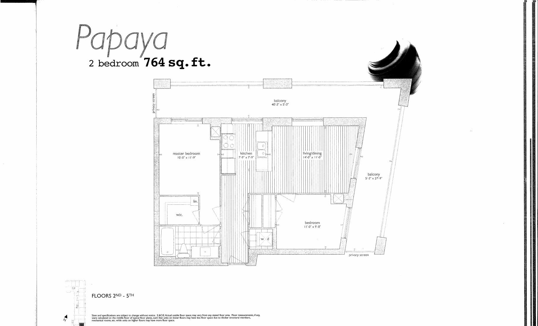 Papaya floor plan