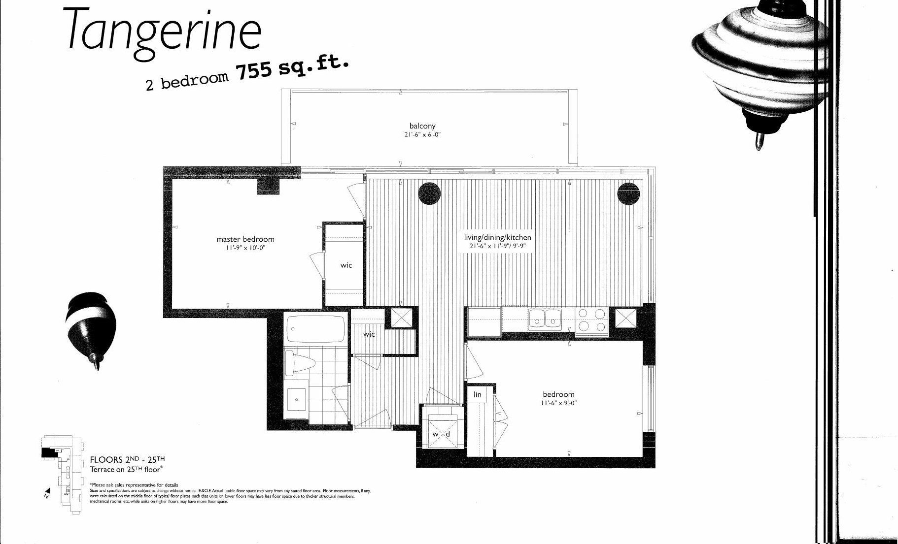 Tangerine floor plan