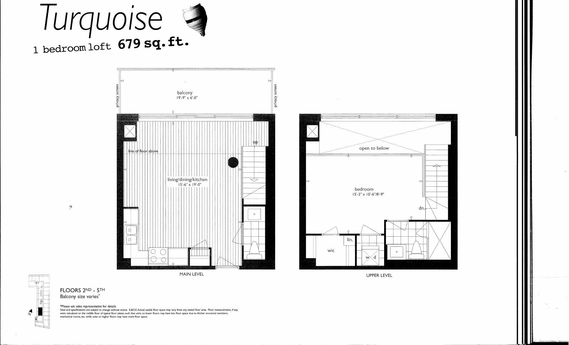 Turquoise floor plan