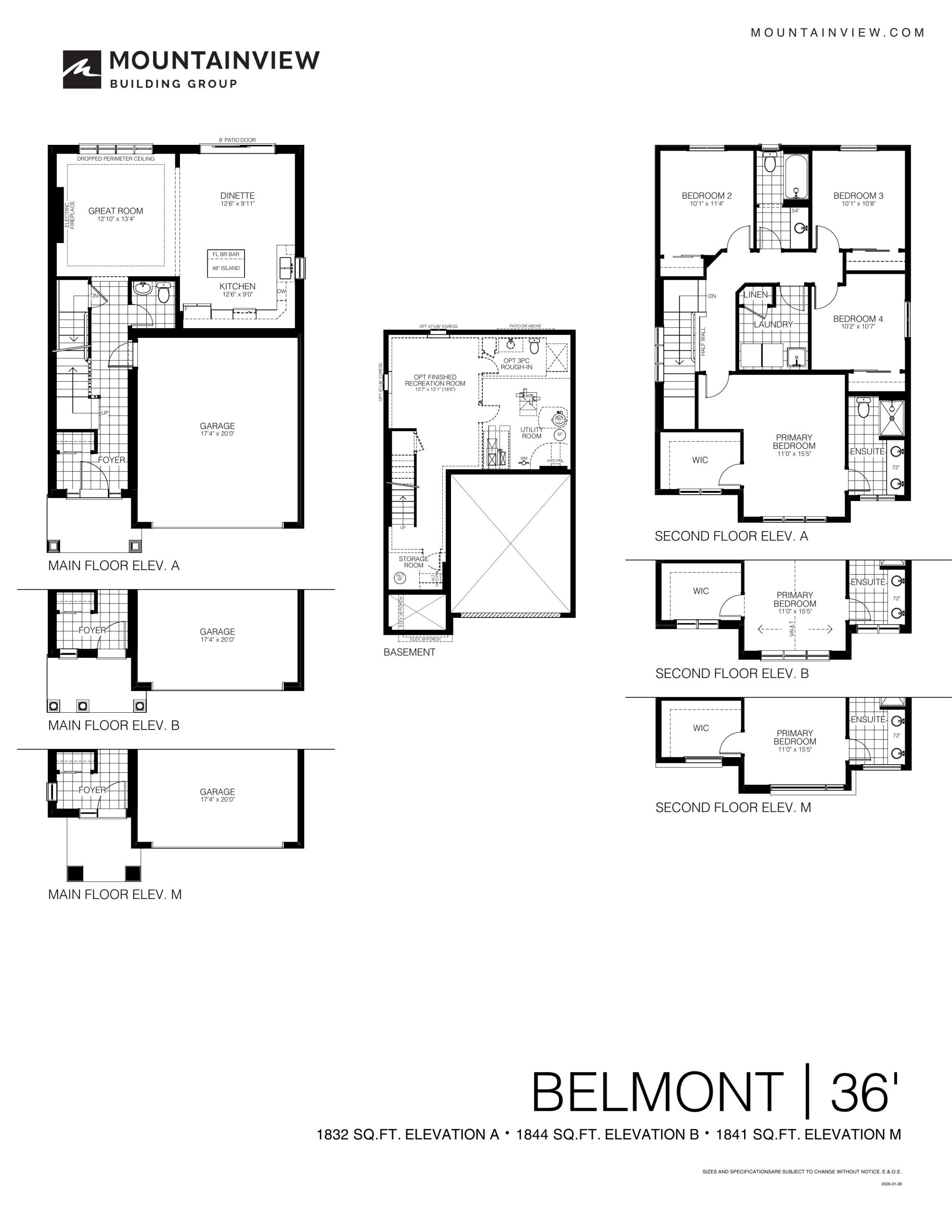Belmont floor plan