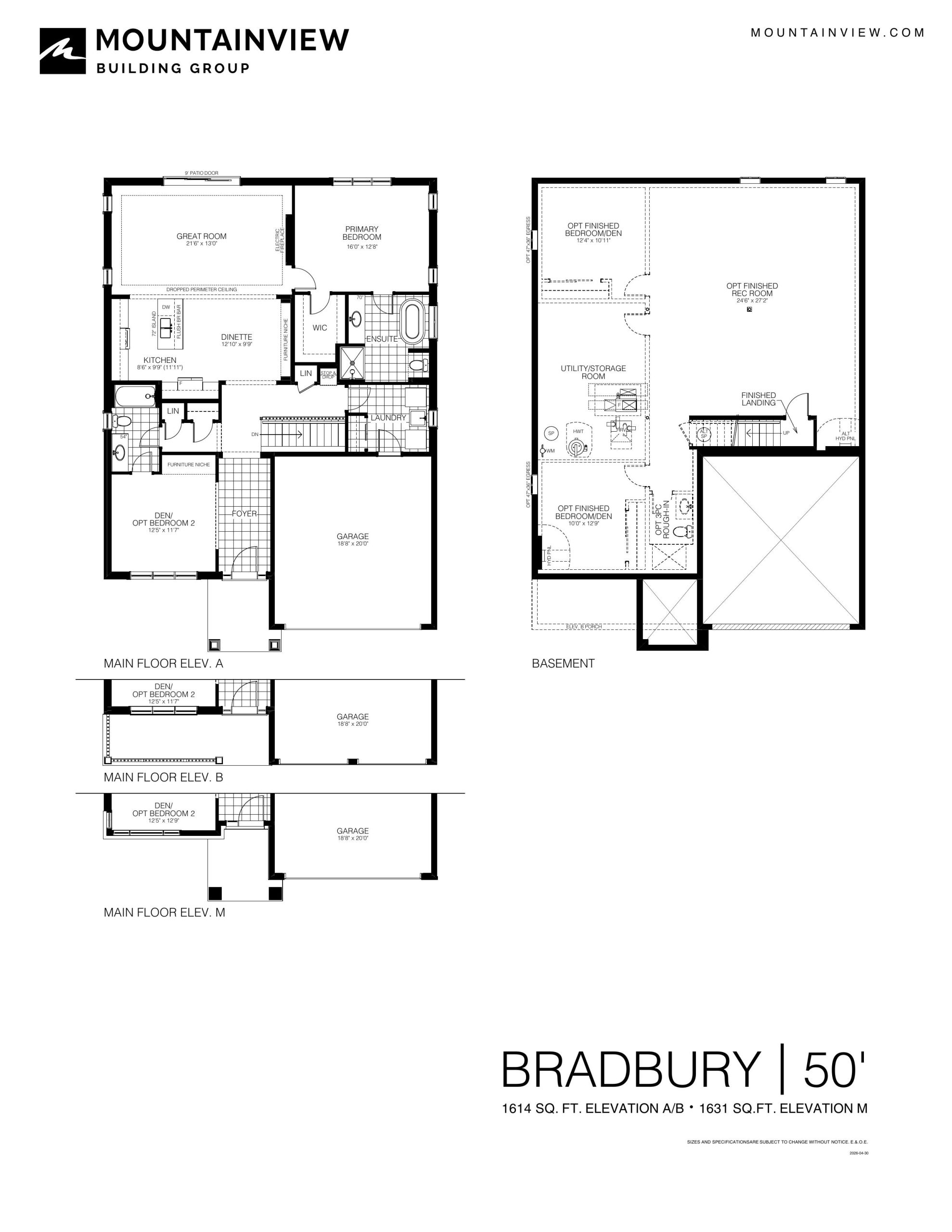 Bradbury floor plan