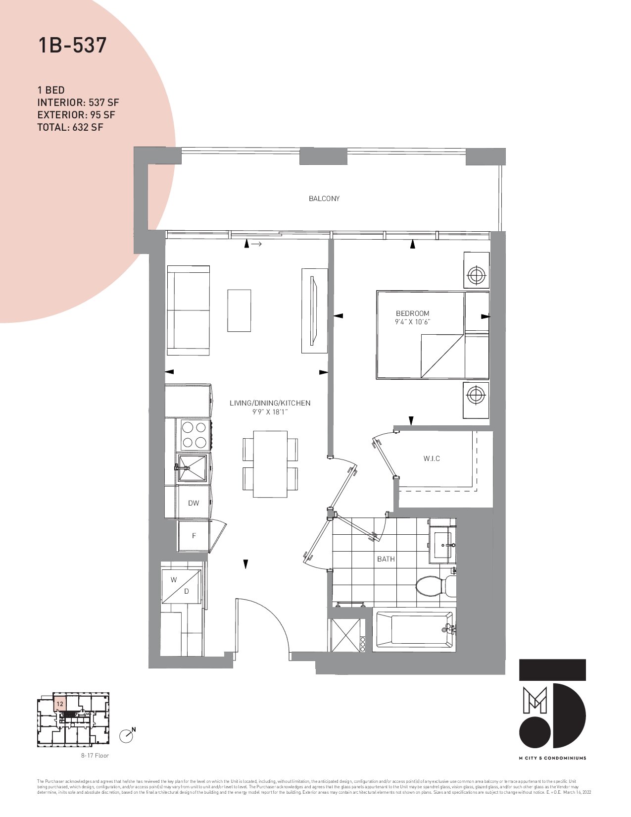 1B-537 floor plan