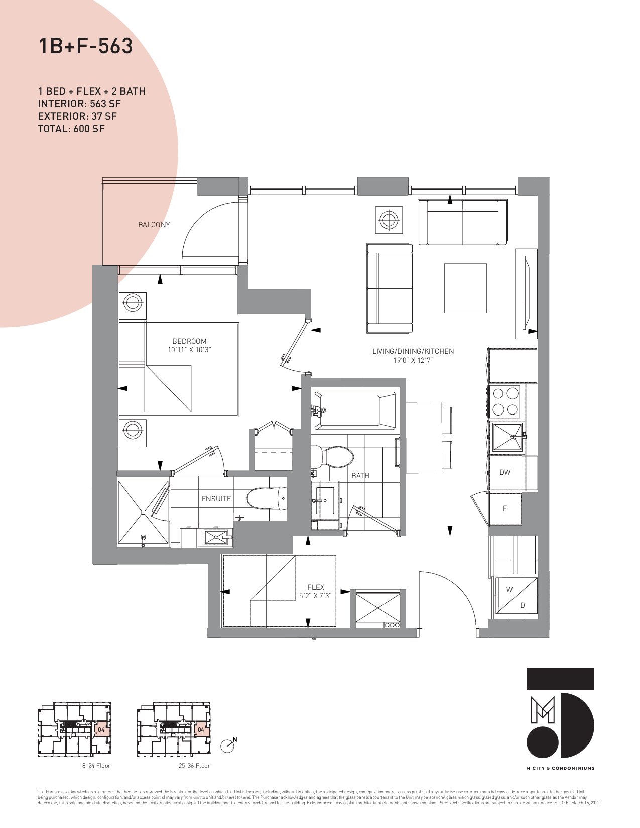 1B+F-563 floor plan
