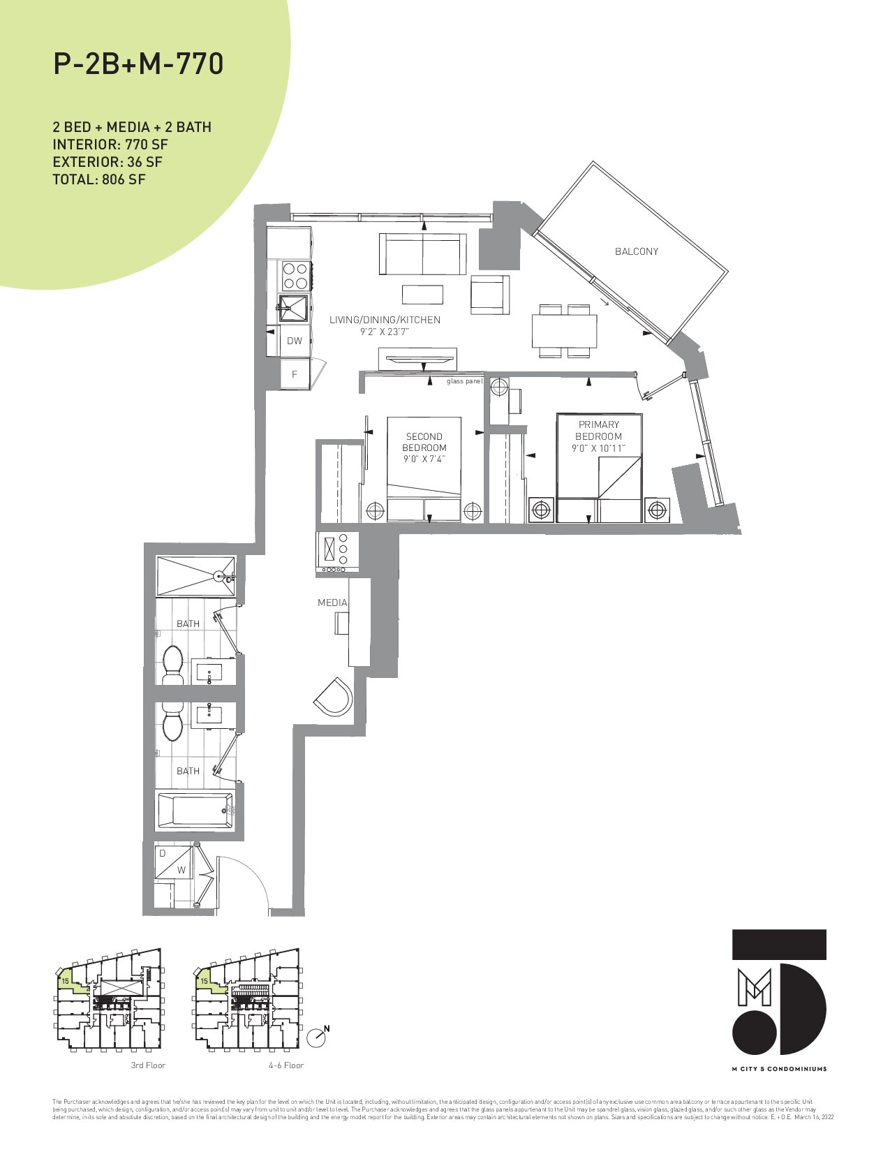P-2B+M-770 floor plan