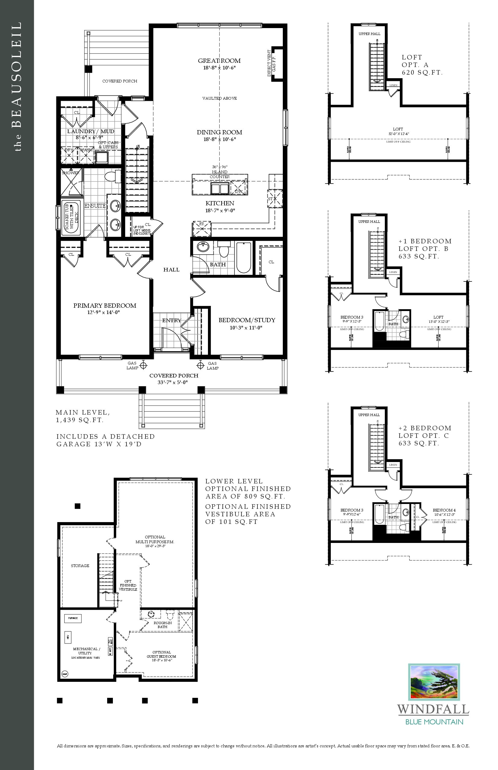 Lot 22 — Beausoleil with Loft floor plan
