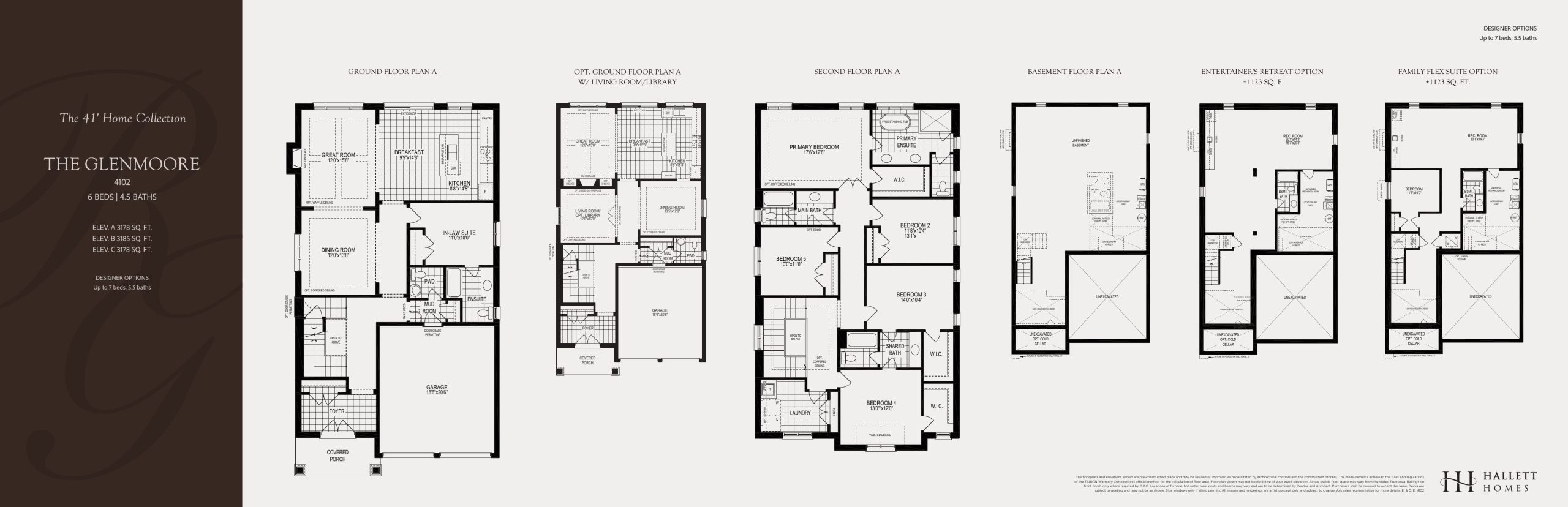 The Glenmoore floor plan