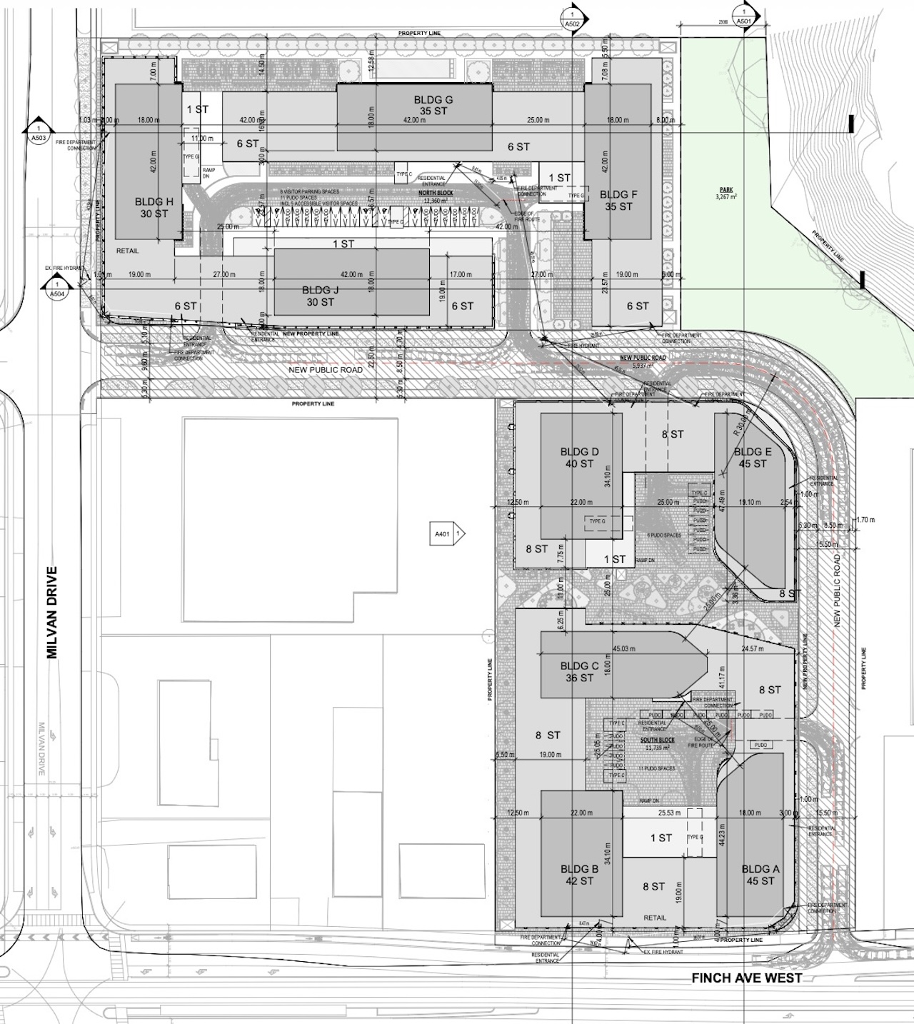 2424 Finch Avenue West in Toronto — rendering 3