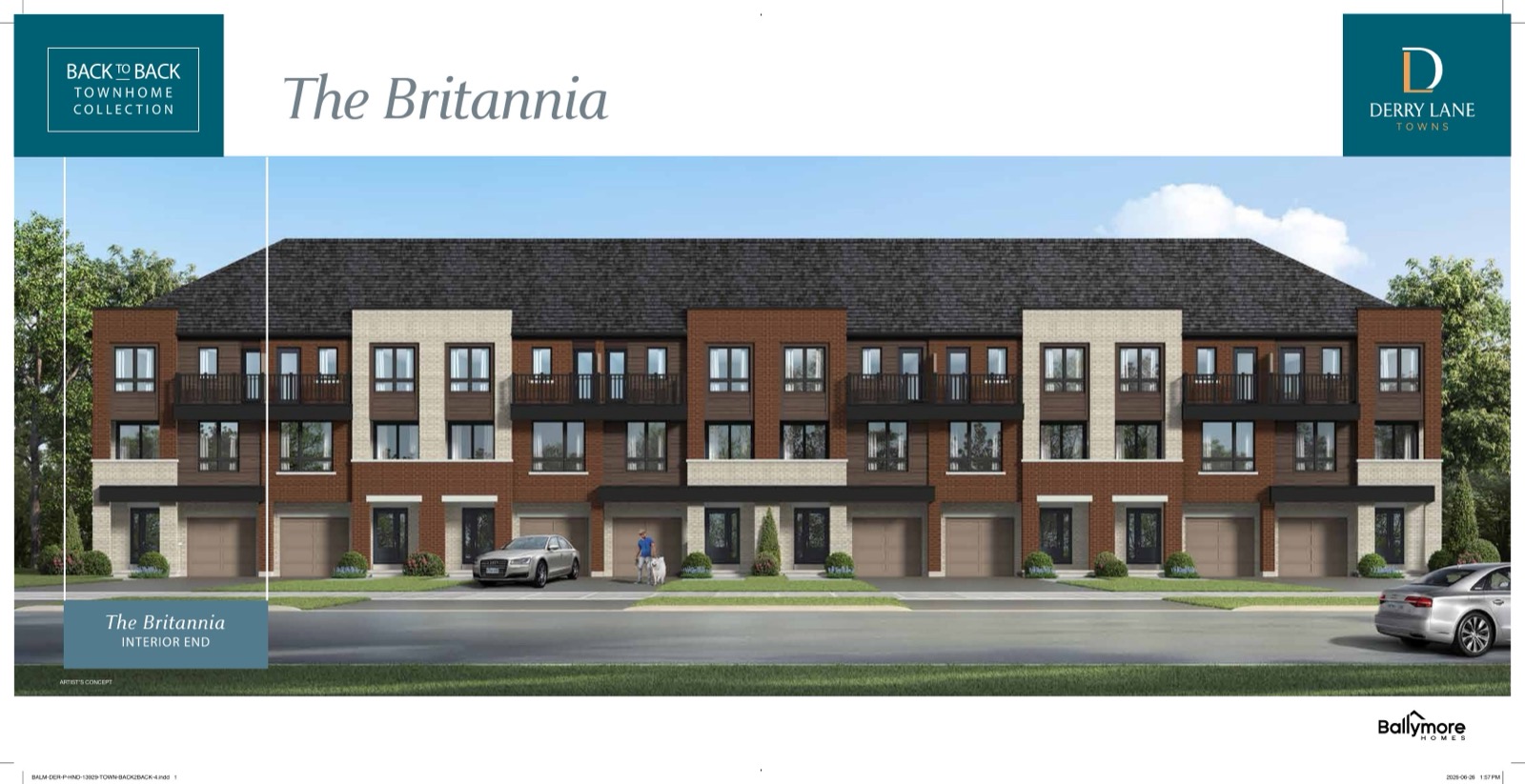 Derry Lane in Mississauga — rendering 3