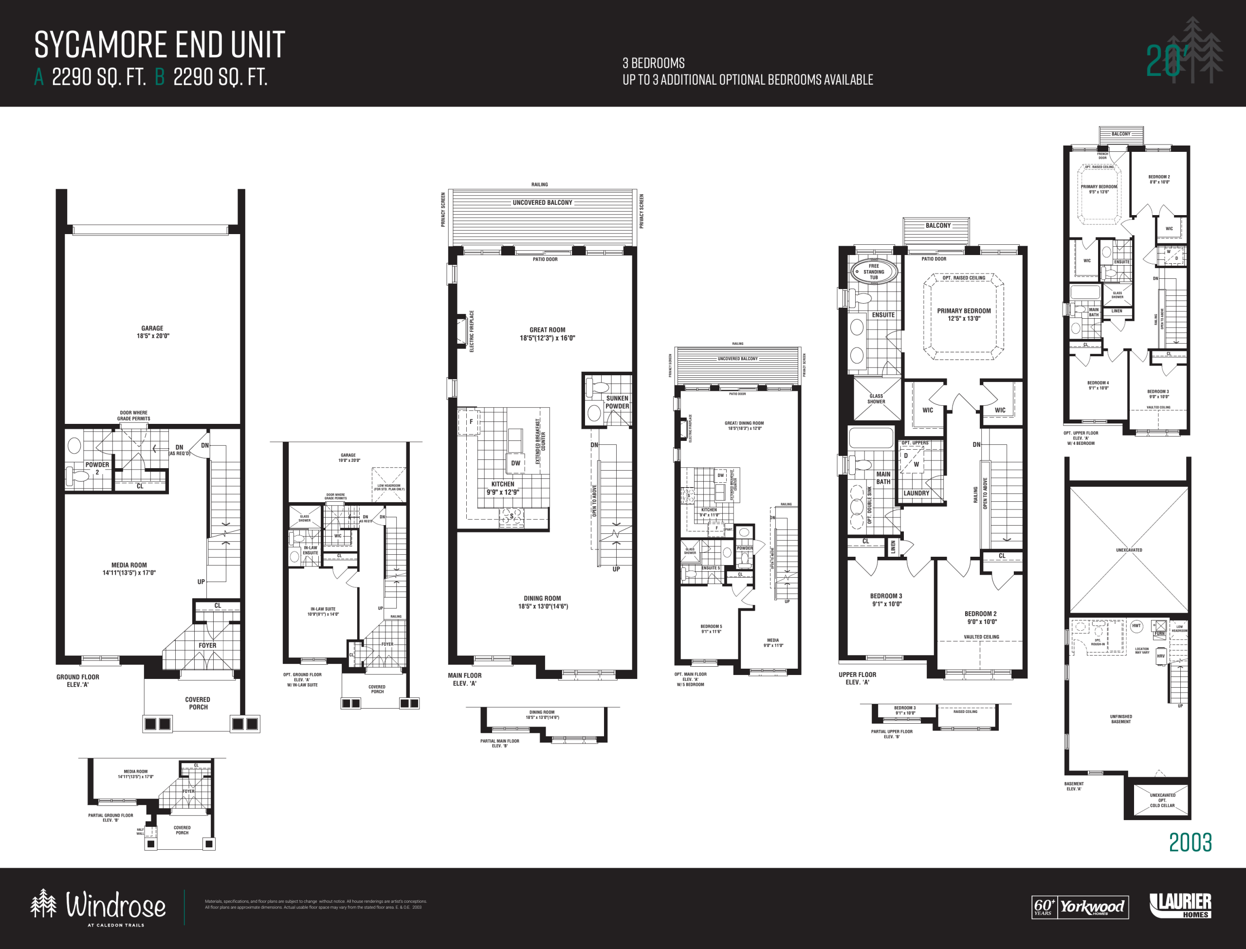 Sycamore End Unit floor plan