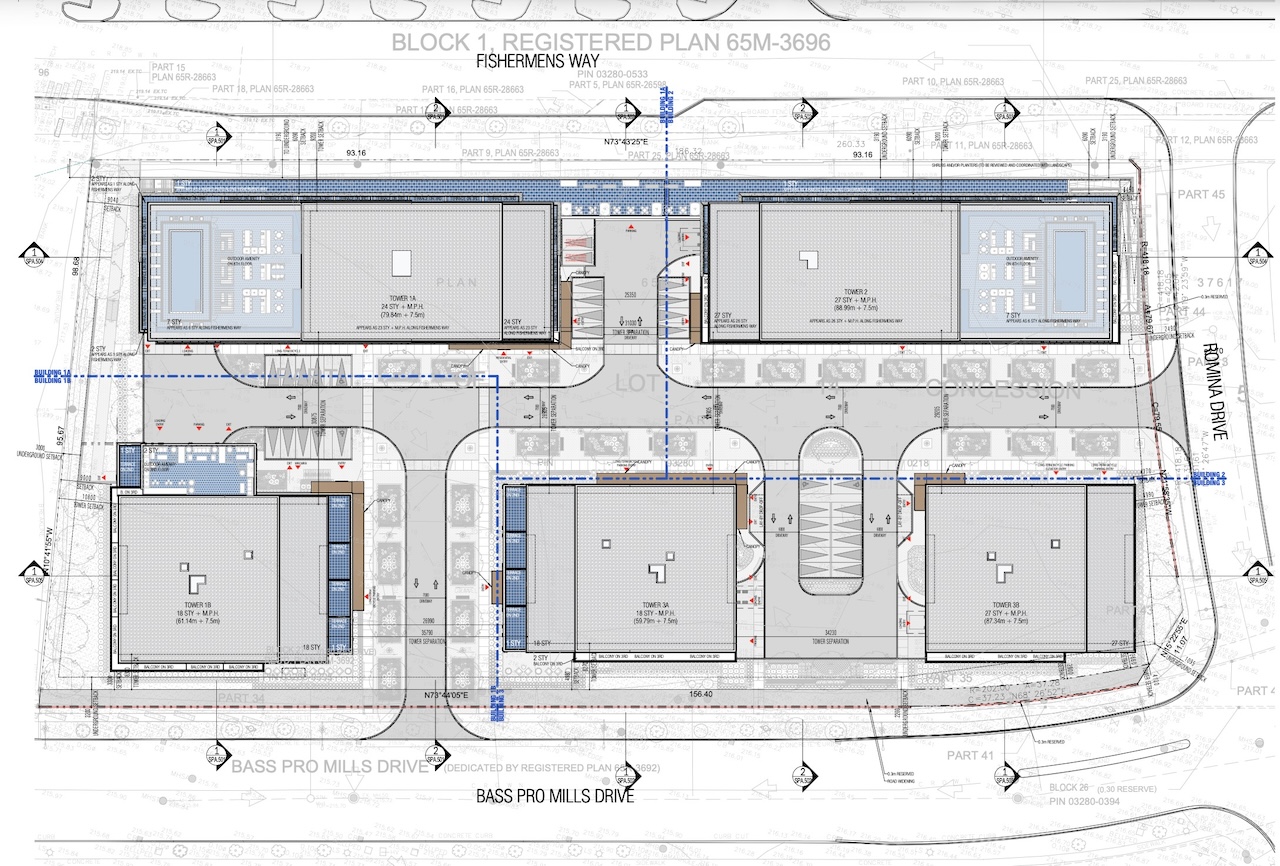 85-125 Bass Pro Mills Drive in Vaughan — rendering 2