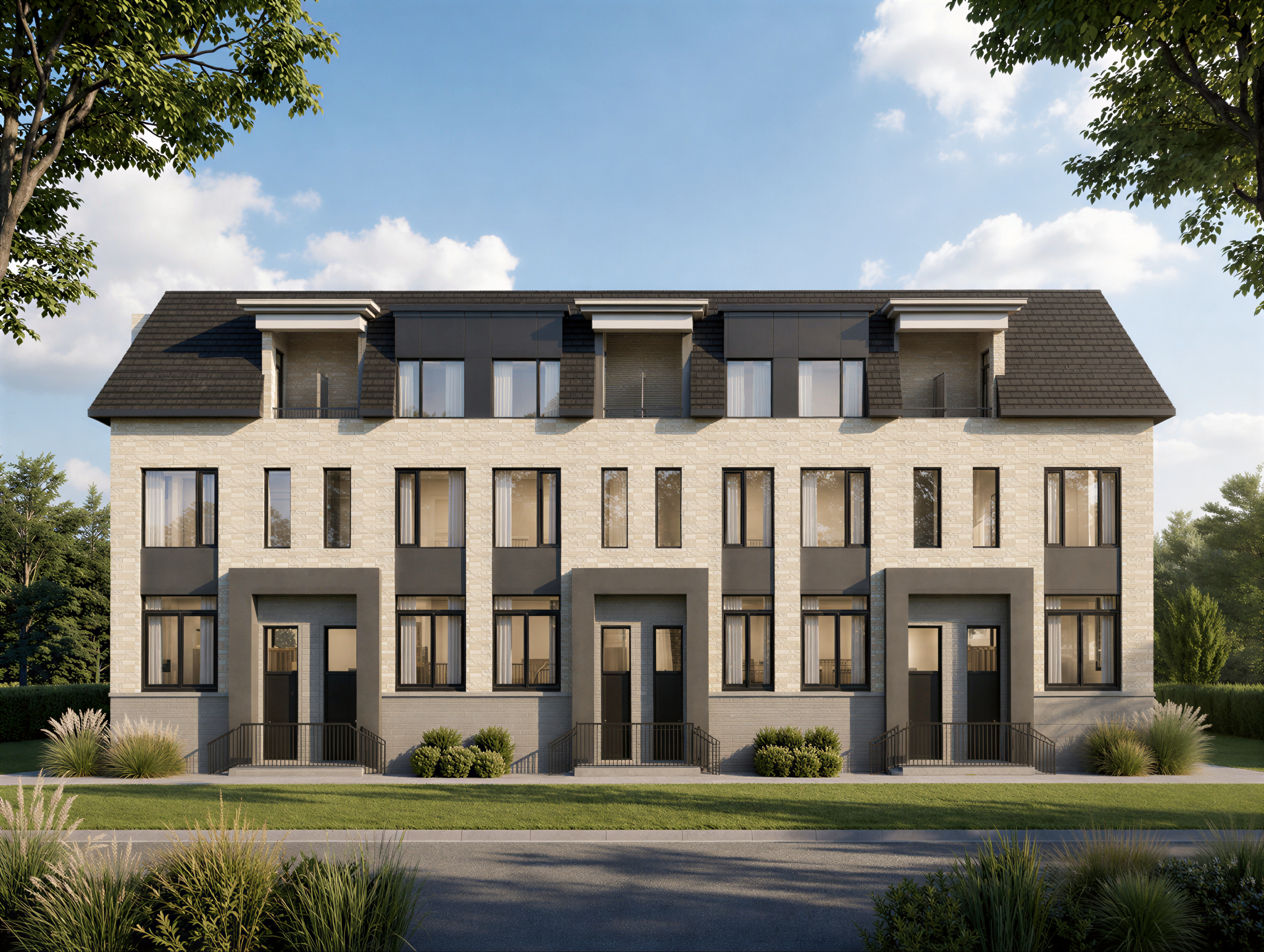Chateau Towns in Markham — rendering 2