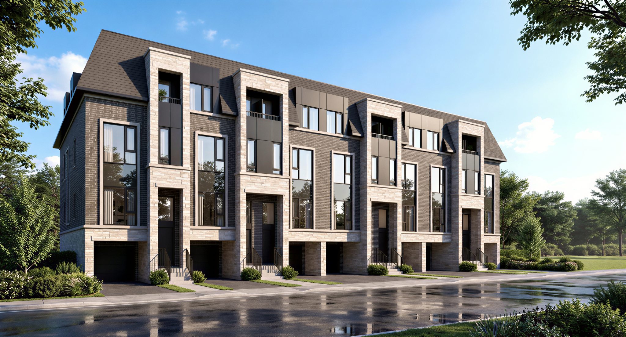 Chateau Towns in Markham — rendering 4