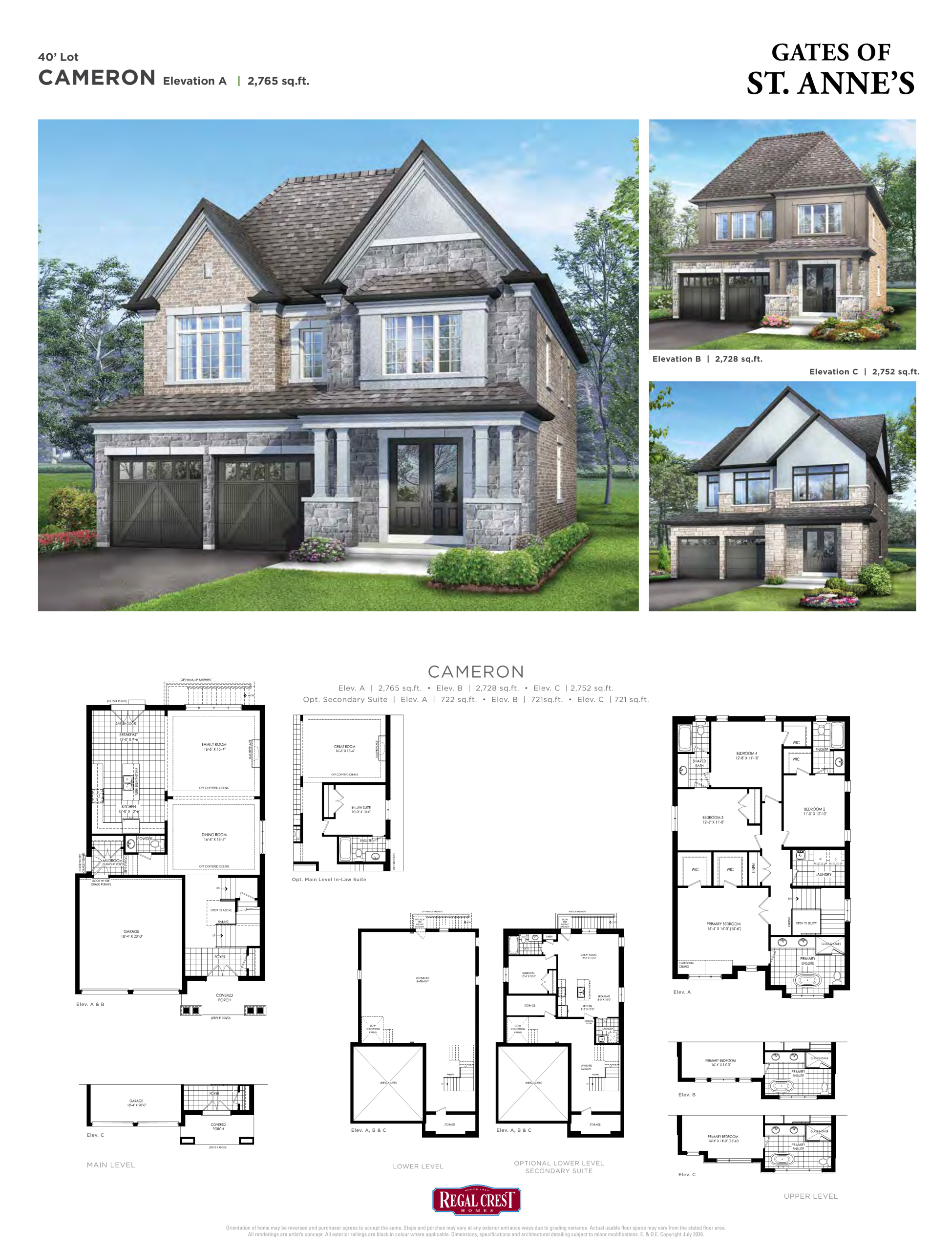 Cameron floor plan