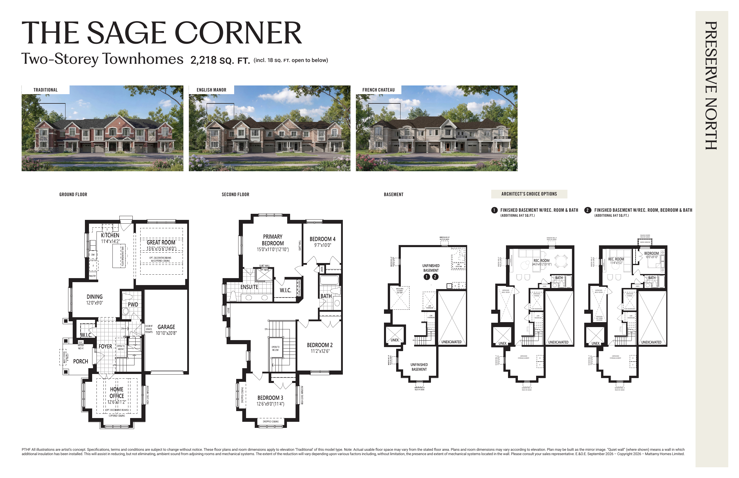 The Sage Corner - Elevation FR floor plan