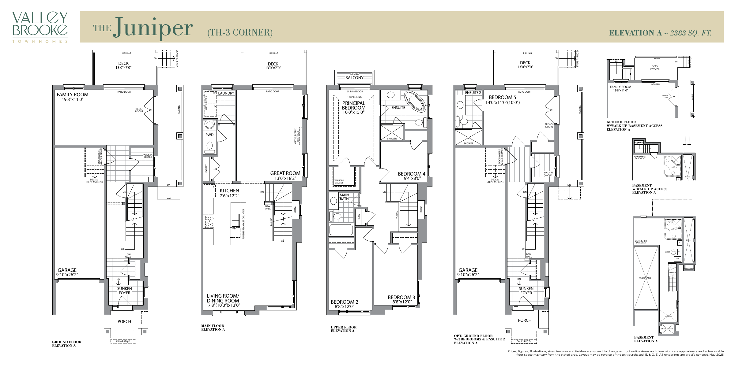 Juniper TH-3 CORNER floor plan