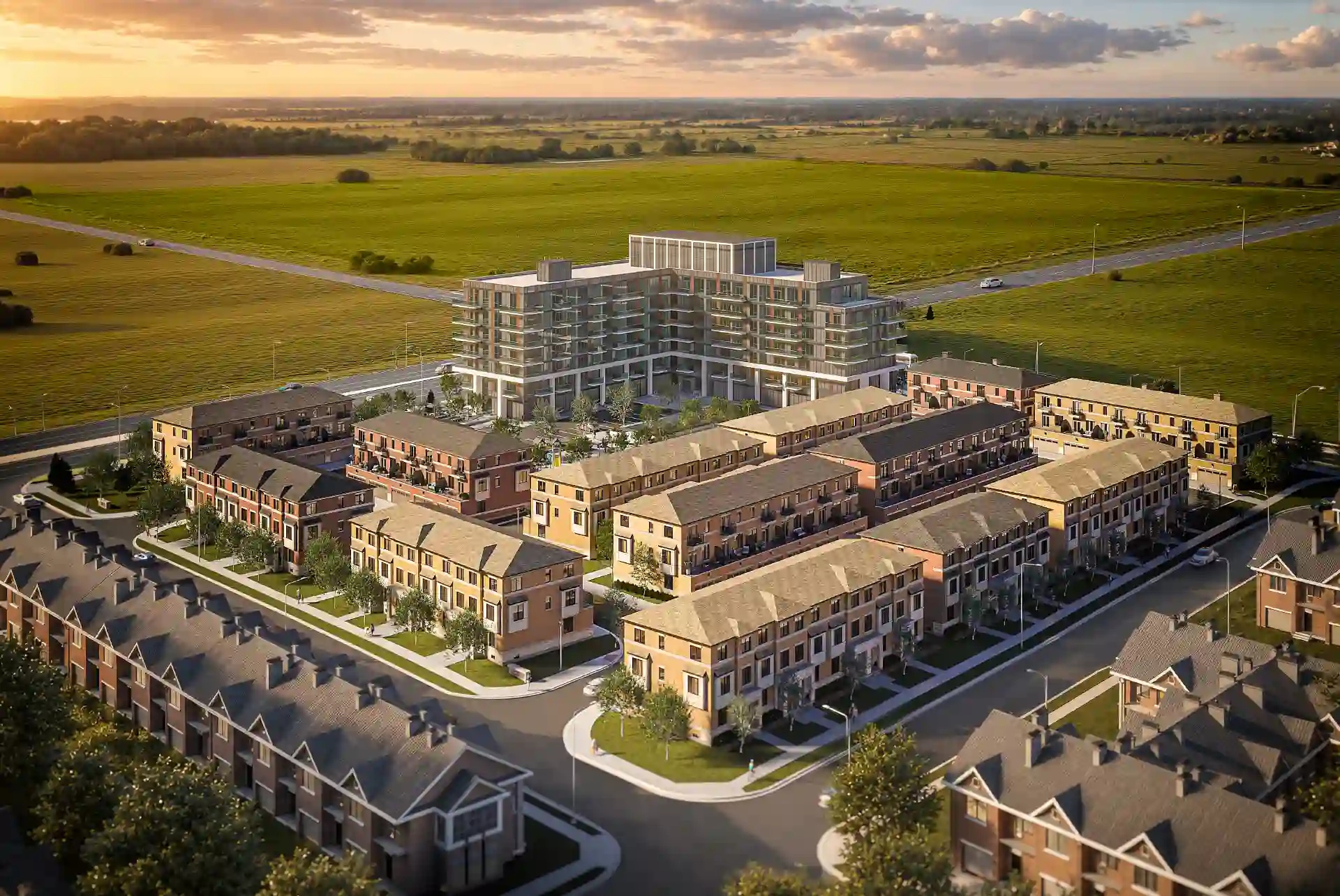 Elements Towns in Milton — rendering 9