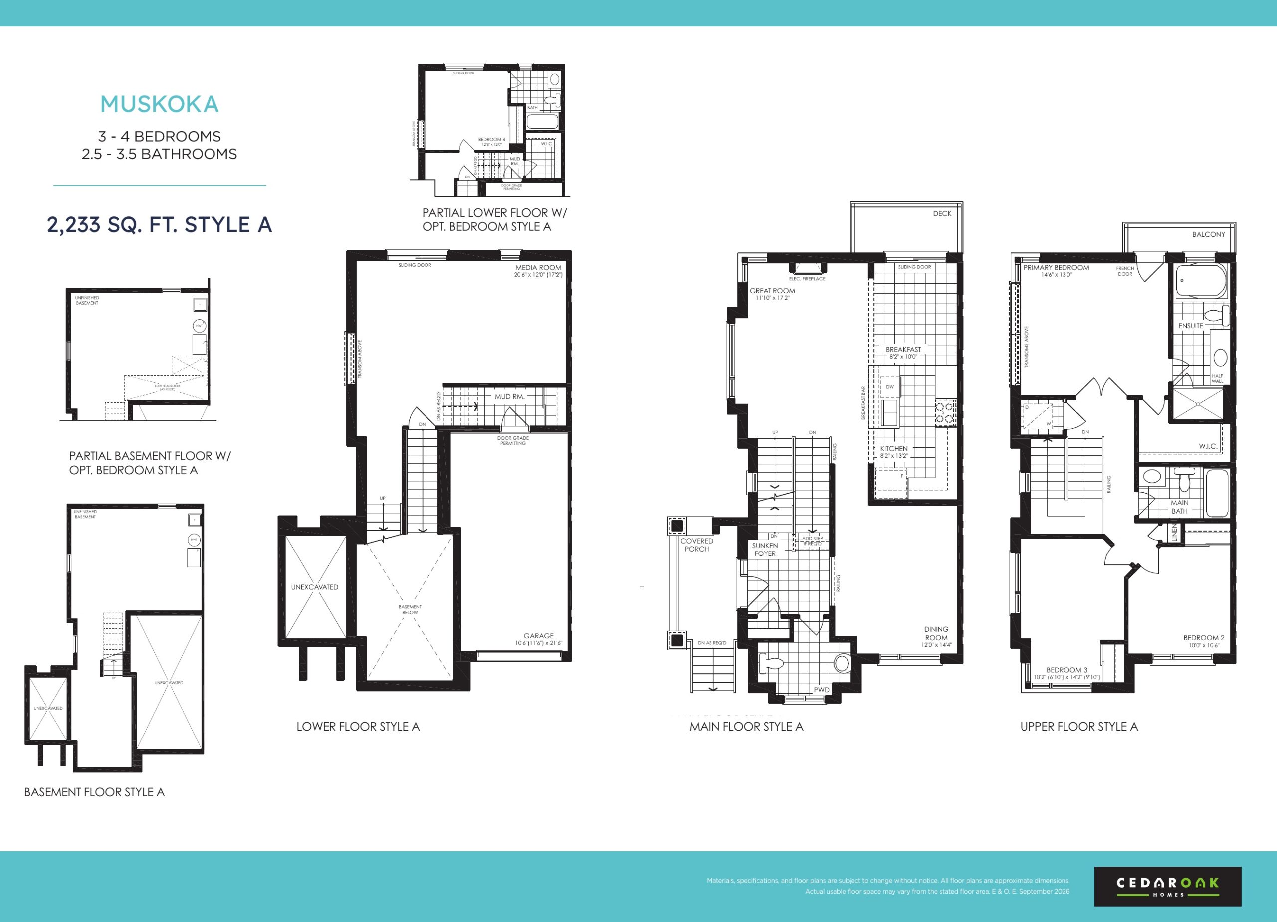 Muskoka B (Corner) floor plan