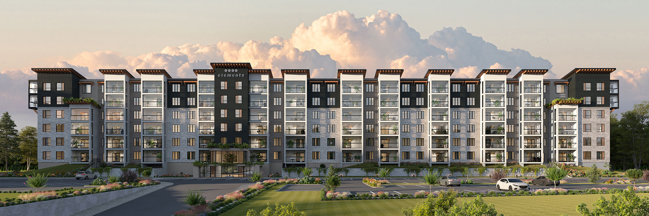 Elements Condominiums in Barrie — rendering 2